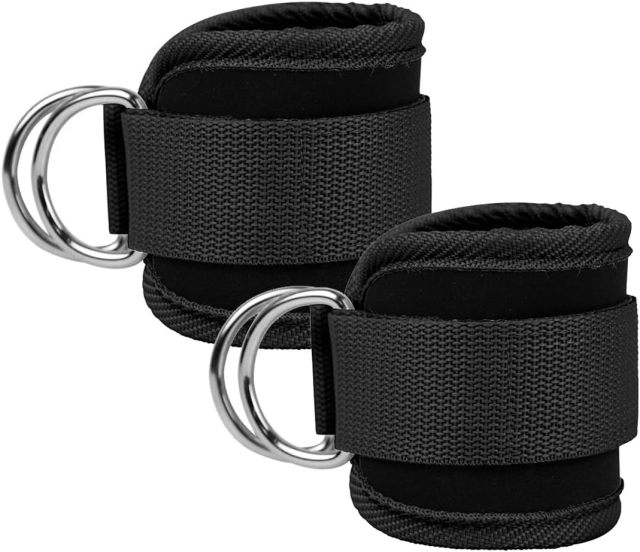 Ankle Straps Ankle Resistance Bands Wrist Padded Straps,MY SHOP,Ankle Straps Ankle Resistance Bands Wrist Cuffs Padded Straps Adjustable Fitness Glute Kickback D-Ring for Cable Machine Gym Foot Leg Training Brace Support 1 Pair