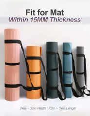 MRZZATA Yoga Mat Carrier Strap - Adjustable Thick and Wide Strap for Carrying Mat or Stretching, Black,MY SHOP,MRZZATA Yoga Mat Carrier Strap - Adjustable Thick and Wide Strap for Carrying Mat or Stretching, Black