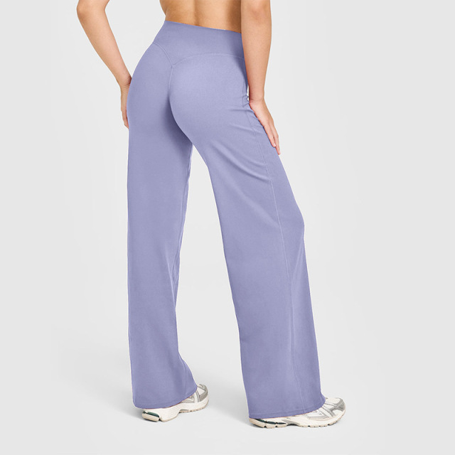 High Waist Flare Yoga Pants, Soft Stretchy Wide Leg Workout Leggings for Daily Wear,MY SHOP,跨境瑜伽裤女款长裤高腰直筒裤宽松显瘦瑜伽服运动户外健身服女