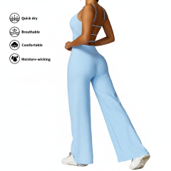 Women's Gym Solid Breathable Activewear Fitness Sports Quick Dry Straight Loose Threaded Yoga Set,MY SHOP,Custom Logo Women's Gym Solid Breathable Activewear Fitness Sports Quick Dry Straight Loose Threaded Yoga Set