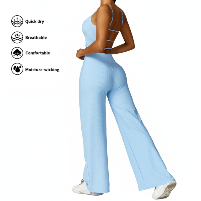 Women's Gym Solid Breathable Activewear Fitness Sports Quick Dry Straight Loose Threaded Yoga Set,MY SHOP,Custom Logo Women's Gym Solid Breathable Activewear Fitness Sports Quick Dry Straight Loose Threaded Yoga Set