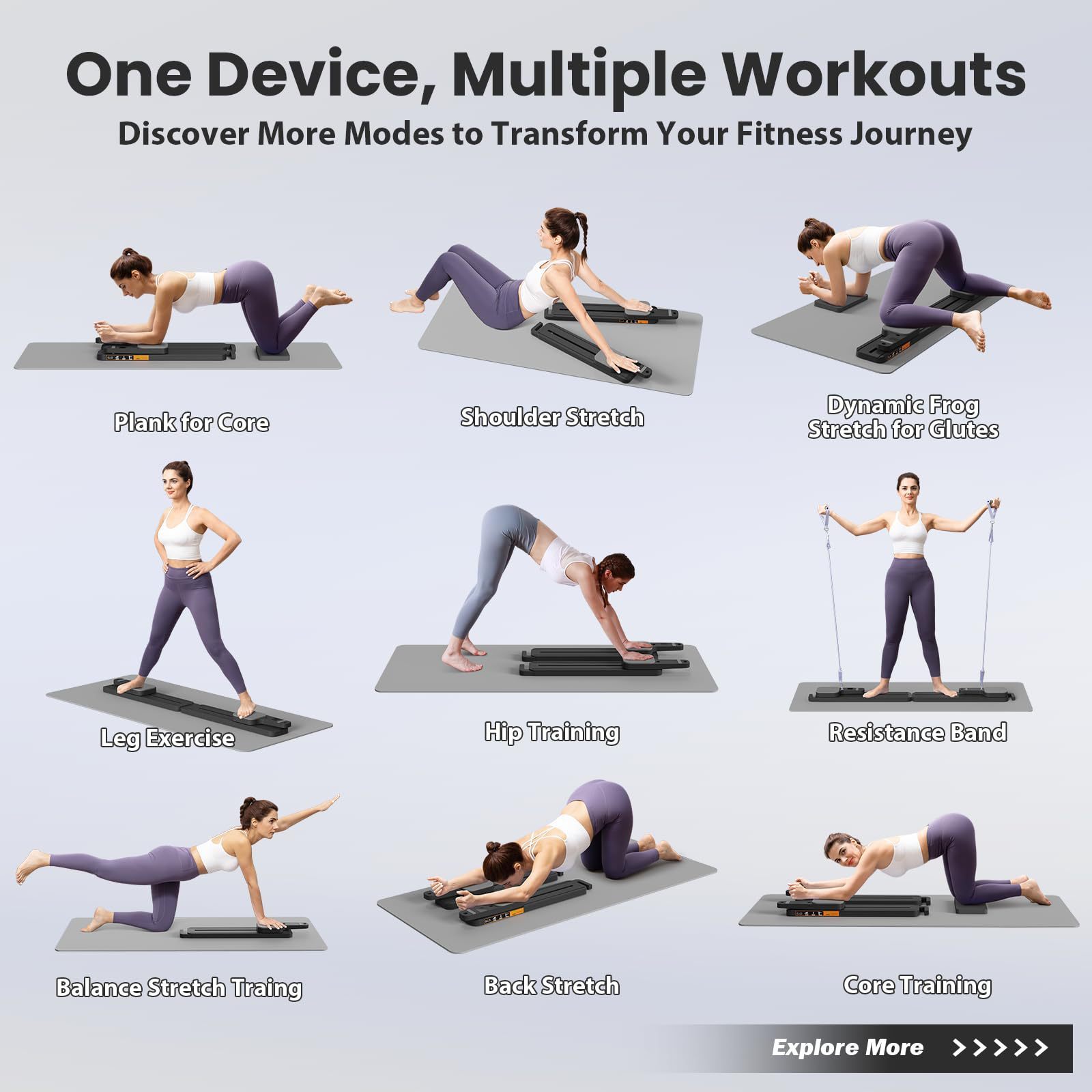 Split-Type Multi-Functional Pilates Sliding Board,MY SHOP,Split-Type Multi-Functional Pilates Sliding Board