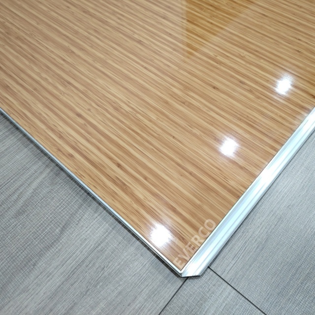 Glossy Bamboo Screw-Lock Mobile Dance Floor for Boho Weddings
