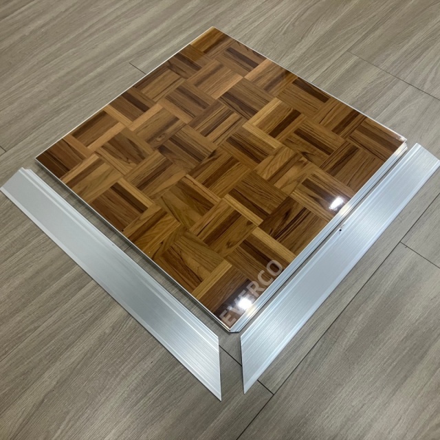 Screw Lock Dance Floor Aluminum Edge – Clean, flush perimeter finish. Protects panel edges from wear. Easy to install, no sharp corners.,MY SHOP,Screw Lock Dance Floor Aluminum Edge – Clean, flush perimeter finish. Protects panel edges from wear. Easy to install, no sharp corners.