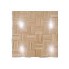 EVERCO Matte Surface Cam-Lock Oak Parquet Dance Floor for Rental Company Hotel Indoor Events