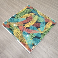 Custom Feather Print Cam-Lock Portable Dance Floor for Themed Events
