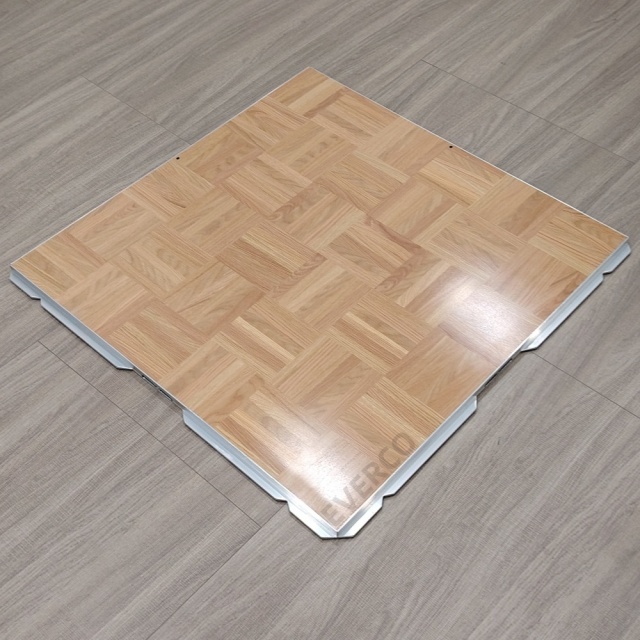 Matte Surface Cam-Lock Oak Parquet Dance Floor for Rental Company Hotel Indoor Events