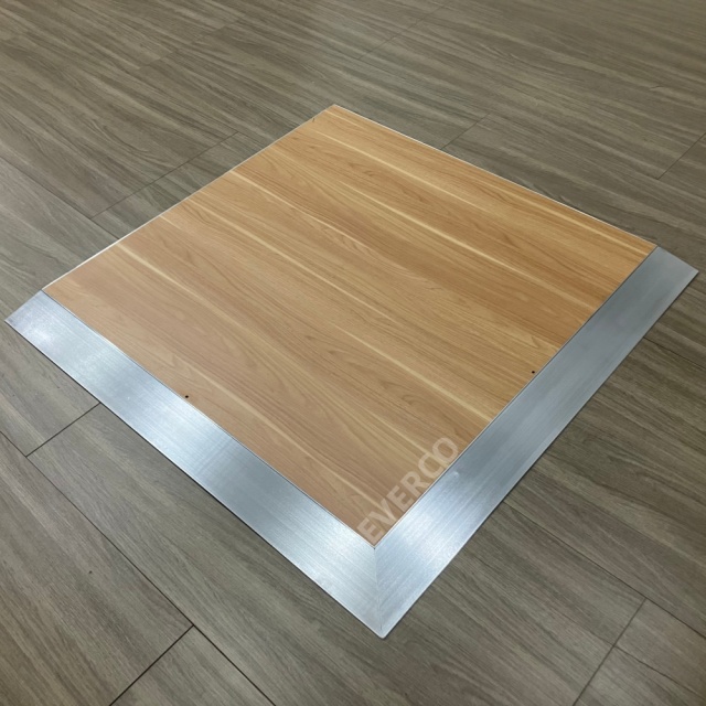 Cam-Lock Natural Wood Waterproof Dance Floor – Warm wood grain for outdoor weddings and parties events.