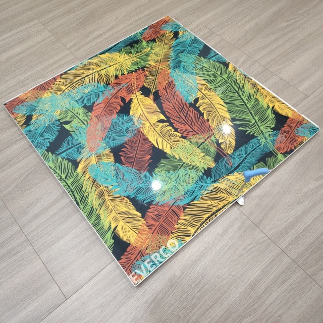 Custom Feather Print Cam-Lock Portable Dance Floor for Themed Events