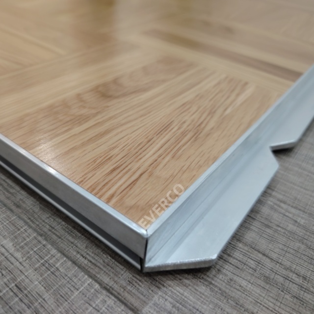 Matte Surface Cam-Lock Oak Parquet Dance Floor for Rental Company Hotel Indoor Events
