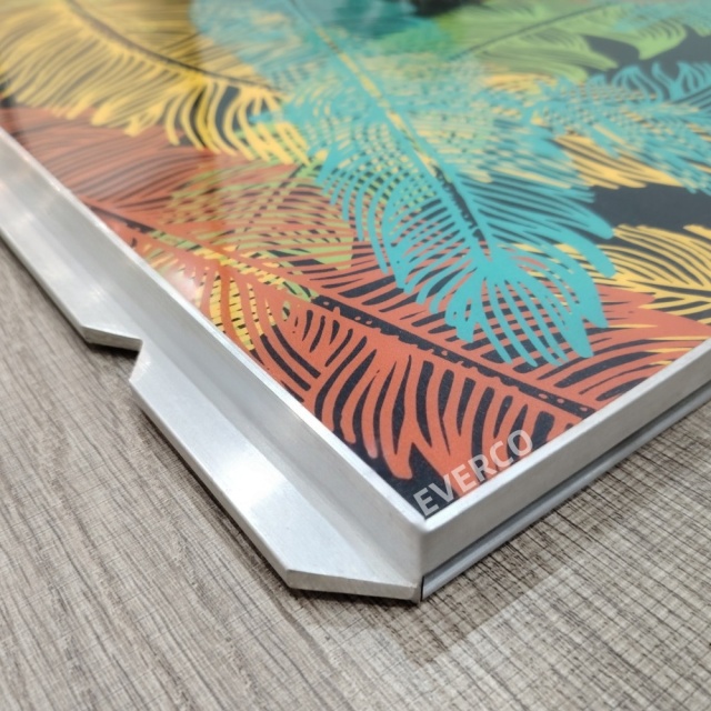 Custom Feather Print Cam-Lock Portable Dance Floor for Themed Events