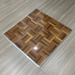 Screw-Lock Classic Parquet Wood Portable Dance Floor for Indoor Vintage Weddings Events