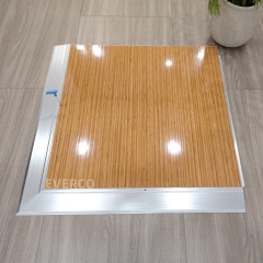 screw-lock portable dance floor for rental business - beveled aluminum edge