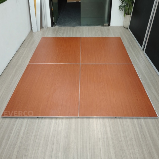 Cherry Wood Grain Dance Floor with Cam-Lock System for elegant events