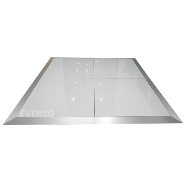 Fireproof Cam-Lock Gloss White Portable Dance Floor for Indoor Wedding Events
