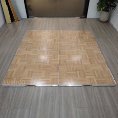 Matte Surface Cam-Lock Oak Parquet Dance Floor for Rental Company Hotel Indoor Events