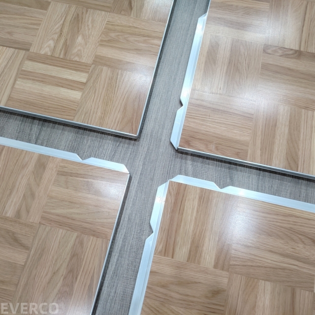 Matte Surface Cam-Lock Oak Parquet Dance Floor for Rental Company Hotel Indoor Events