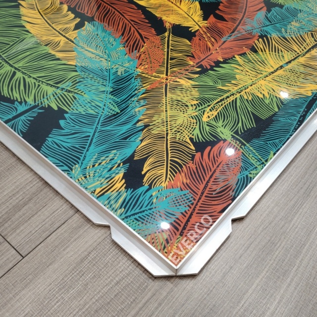 Custom Feather Print Cam-Lock Portable Dance Floor for Themed Events