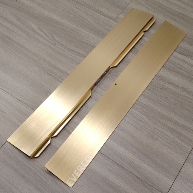 Champagne Gold Cam-Lock Dance Floor Edge Trim - Seamless Event Flooring Finishing,MY SHOP,Champagne Gold Cam-Lock Dance Floor Edge Trim - Seamless Event Flooring Finishing