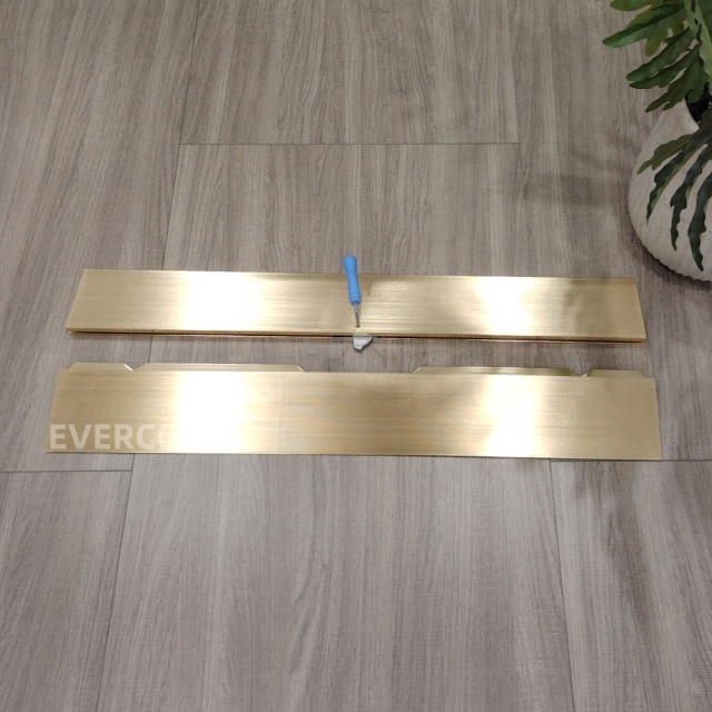 Champagne Gold Cam-Lock Dance Floor Edge Trim - Seamless Event Flooring Finishing,MY SHOP,Champagne Gold Cam-Lock Dance Floor Edge Trim - Seamless Event Flooring Finishing