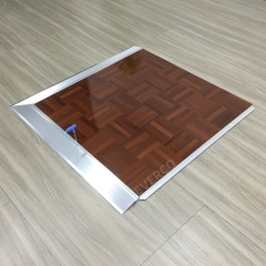 High Gloss Teak Wood Screw-Lock Portable Dance Floor for Rental Company,EVERCO-Screw-Lock/Cam-Lock/Waterproof Dance Floor,High Gloss Teak Wood Screw-Lock Portable Dance Floor for Rental Company