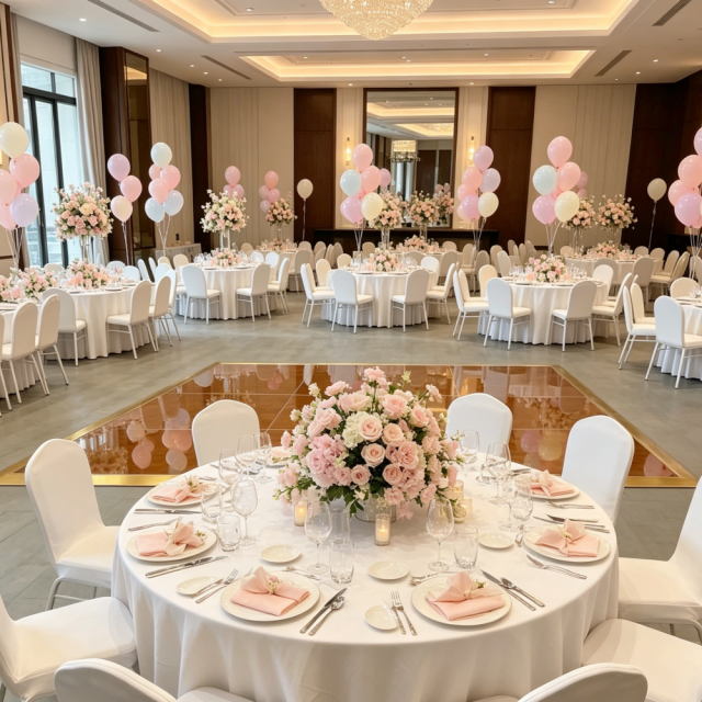 Cam-Lock Glossy Teak Wood Portable Dance Floor for Hotel Banquet Wedding Party Events