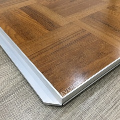 Matte screw lock parquet wood portable dance floor for rental business indoor events