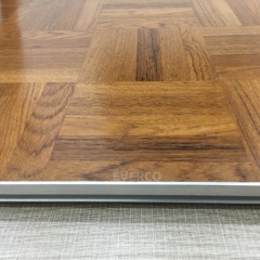 Matte screw lock parquet wood portable dance floor for rental business indoor events