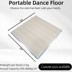 Modular Maple Wood Veneer Waterproof Portable Dance Floor for Outdoor Events,EVERCO-Screw-Lock/Cam-Lock/Waterproof Portable Dance Floor for Rental Company Outdoor Indoor Wedding Hotel Events,Maple Wood Veneer Waterproof Dance Floor – Outdoor Events