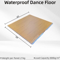 Modular Matte Wood Veneer Waterproof Portable Dance Floor for Outdoor Events,EVERCO-Screw-Lock/Cam-Lock/Waterproof Portable Dance Floor for Rental Company Outdoor Indoor Wedding Hotel Events,Modular Matte Wood Veneer Waterproof Portable Dance Floor for Outdoor Events