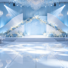 High Gloss White Wedding Dance Floor for Indoor Events,EVERCO-Screw-Lock/Cam-Lock/Waterproof Portable Dance Floor for Rental Company Outdoor Indoor Wedding Hotel Events,High Gloss White Wedding Dance Floor for Indoor Events