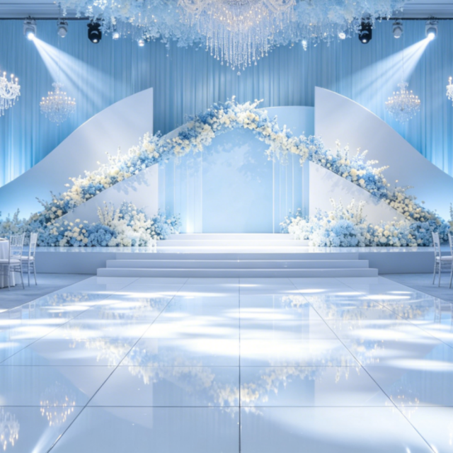 High Gloss White Wedding Dance Floor for Indoor Events,EVERCO-Screw-Lock/Cam-Lock/Waterproof Portable Dance Floor for Rental Company Outdoor Indoor Wedding Hotel Events,High Gloss White Wedding Dance Floor for Indoor Events