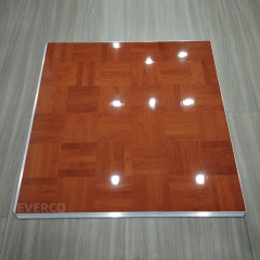 Premium Glossy Wood Veneer Modular Dance Floor Panels for Weddings & Events,EVERCO-Screw-Lock/Cam-Lock/Waterproof Portable Dance Floor for Rental Company Outdoor Indoor Wedding Hotel Events,Glossy Wood Veneer Modular Dance Floor for Weddings & Events