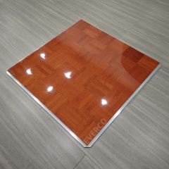 Premium Glossy Wood Veneer Modular Dance Floor Panels for Weddings & Events,EVERCO-Screw-Lock/Cam-Lock/Waterproof Portable Dance Floor for Rental Company Outdoor Indoor Wedding Hotel Events,Glossy Wood Veneer Modular Dance Floor for Weddings & Events