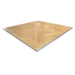 Matte Oak Wood Veneer Portable Modular Dance Floor for Hotel Banquet,EVERCO-Screw-Lock/Cam-Lock/Waterproof Portable Dance Floor for Rental Company Outdoor Indoor Wedding Hotel Events,Matte Oak Wood Portable Modular Dance Floor for Hotel Events