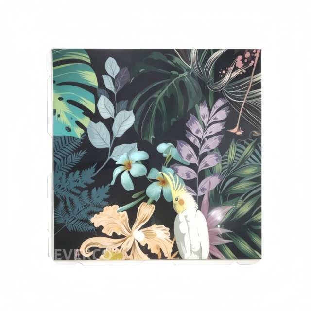 Custom Tropical Floral & Bird Portable Dance Floor for Events,EVERCO-Screw-Lock/Cam-Lock/Waterproof Portable Dance Floor for Rental Company Outdoor Indoor Wedding Hotel Events,Custom Tropical Floral & Bird Portable Dance Floor for Event