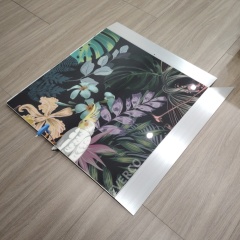 Custom Tropical Floral & Bird Portable Dance Floor for Events,EVERCO-Screw-Lock/Cam-Lock/Waterproof Portable Dance Floor for Rental Company Outdoor Indoor Wedding Hotel Events,Custom Tropical Floral & Bird Portable Dance Floor for Event