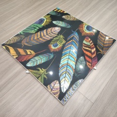 Custom Feather Print Portable Dance Floor Panels for Events,EVERCO-Screw-Lock/Cam-Lock/Waterproof Portable Dance Floor for Rental Company Outdoor Indoor Wedding Hotel Events,Custom Feather Print Portable Dance Floor Panels for Events