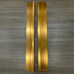 Gold Straight Aluminum Edge for Screw Lock Dance Floor Panels,EVERCO-Screw-Lock/Cam-Lock/Waterproof Portable Dance Floor for Rental Company Outdoor Indoor Wedding Hotel Events,Gold Straight Aluminum Edge for Screw Lock Dance Floor