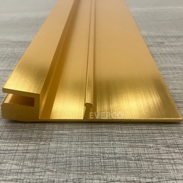 Gold Straight Aluminum Edge for Screw Lock Dance Floor Panels,EVERCO-Screw-Lock/Cam-Lock/Waterproof Portable Dance Floor for Rental Company Outdoor Indoor Wedding Hotel Events,Gold Straight Aluminum Edge for Screw Lock Dance Floor
