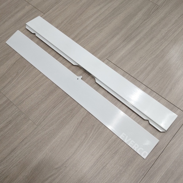White Straight Aluminum Edge Trim for Cam-Lock Portable Dance Floors,EVERCO-Screw-Lock/Cam-Lock/Waterproof Portable Dance Floor for Rental Company Outdoor Indoor Wedding Hotel Events,White Straight Aluminum Edge Trim for Cam-Lock Portable Dance Floors