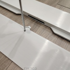 White Straight Aluminum Edge Trim for Cam-Lock Portable Dance Floors,EVERCO-Screw-Lock/Cam-Lock/Waterproof Portable Dance Floor for Rental Company Outdoor Indoor Wedding Hotel Events,White Straight Aluminum Edge Trim for Cam-Lock Portable Dance Floors