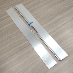 Silver Straight Aluminum Edge Trim for Cam-Lock Modular Dance Floor,EVERCO-Screw-Lock/Cam-Lock/Waterproof Portable Dance Floor for Rental Company Outdoor Indoor Wedding Hotel Events,Silver Straight Aluminum Edge Trim for Cam-Lock Dance Floor