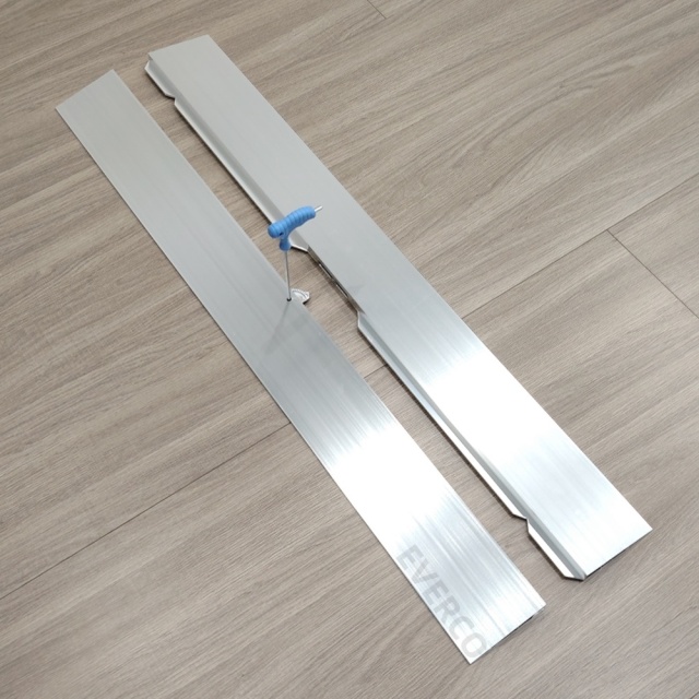 Silver Straight Aluminum Edge Trim for Cam-Lock Modular Dance Floor,EVERCO-Screw-Lock/Cam-Lock/Waterproof Portable Dance Floor for Rental Company Outdoor Indoor Wedding Hotel Events,Silver Straight Aluminum Edge Trim for Cam-Lock Dance Floor