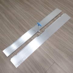 Silver Straight Aluminum Edge Trim for Cam-Lock Modular Dance Floor,EVERCO-Screw-Lock/Cam-Lock/Waterproof Portable Dance Floor for Rental Company Outdoor Indoor Wedding Hotel Events,Silver Straight Aluminum Edge Trim for Cam-Lock Dance Floor