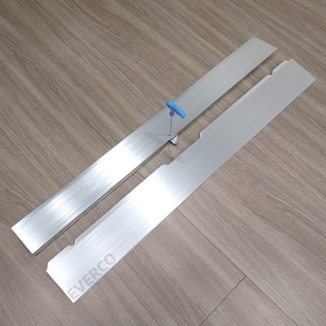 Silver Straight Aluminum Edge Trim for Cam-Lock Modular Dance Floor,EVERCO-Screw-Lock/Cam-Lock/Waterproof Portable Dance Floor for Rental Company Outdoor Indoor Wedding Hotel Events,Silver Straight Aluminum Edge Trim for Cam-Lock Dance Floor