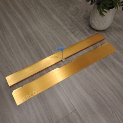 Gold Straight Aluminum Edge Trim for Cam-Lock Modular Dance Floor,EVERCO-Screw-Lock/Cam-Lock/Waterproof Portable Dance Floor for Rental Company Outdoor Indoor Wedding Hotel Events,Gold Straight Aluminum Edge Trim for Cam-Lock Dance Floor