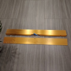 Gold Straight Aluminum Edge Trim for Cam-Lock Modular Dance Floor,EVERCO-Screw-Lock/Cam-Lock/Waterproof Portable Dance Floor for Rental Company Outdoor Indoor Wedding Hotel Events,Gold Straight Aluminum Edge Trim for Cam-Lock Dance Floor