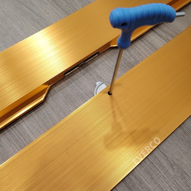 Gold Straight Aluminum Edge Trim for Cam-Lock Modular Dance Floor,EVERCO-Screw-Lock/Cam-Lock/Waterproof Portable Dance Floor for Rental Company Outdoor Indoor Wedding Hotel Events,Gold Straight Aluminum Edge Trim for Cam-Lock Dance Floor