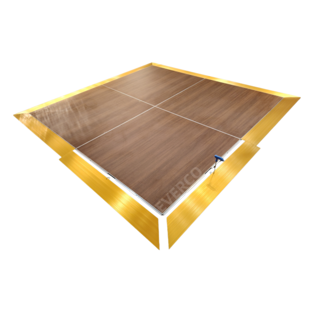 Walnut Wood Veneer Cam-Lock Portable Dance Floor Panels,EVERCO-Screw-Lock/Cam-Lock/Waterproof Portable Dance Floor for Rental Company Outdoor Indoor Wedding Hotel Events,Walnut Wood Veneer Cam-Lock Portable Dance Floor Panels